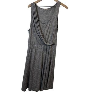 Gap Women’s Faux Wrap Linen Blend Tank Sleeveless Dress in Gray Size Large
